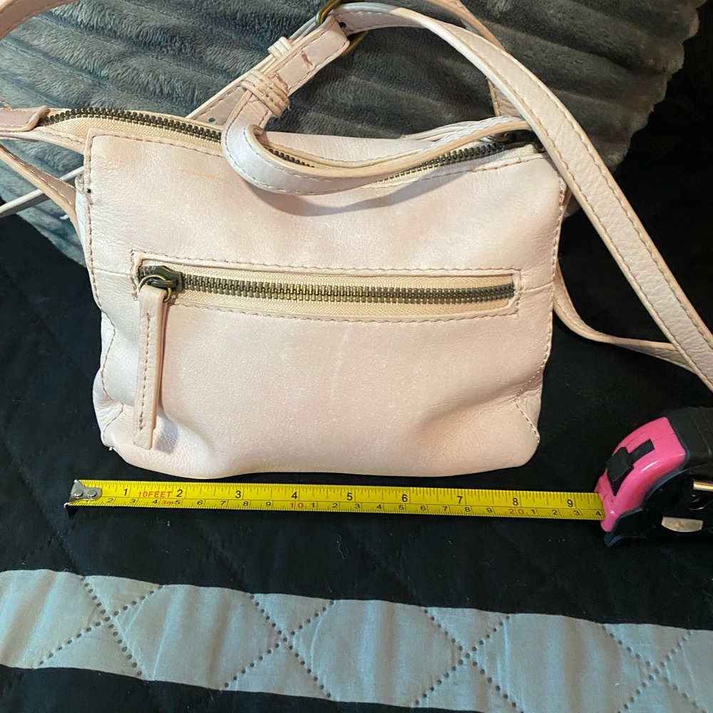 American Leather Co Crossbody dusty pink